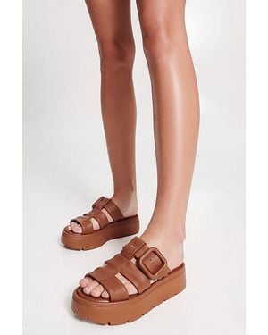 Melissa Pump Platform Sandal - Brown