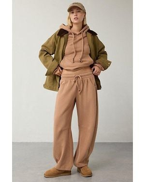 Out From Under Essential Barrel Leg Full Length Sweatpant - Natural