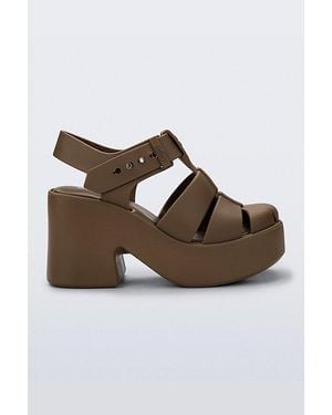 Melissa Lulu Platform Jelly Sandal - Brown