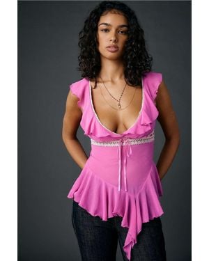 Kimchi Blue Sweet Talk Blouse - Pink