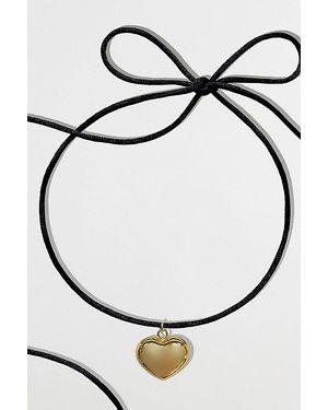 Five Fourty Nine Satin Wrap Choker - White