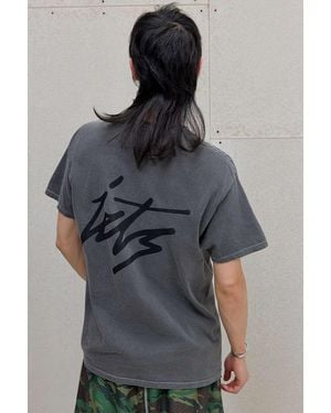 iets frans... Script Skate T-shirt - Grey