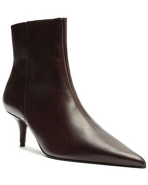 SCHUTZ SHOES Mikki Kitten Heel Ankle Boot - Brown