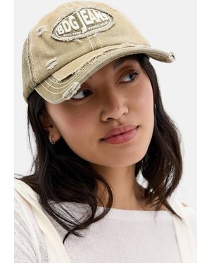 BDG Appliqué Washed Cap - Black