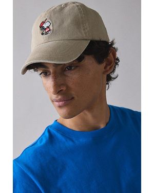 Urban Outfitters Peanuts Snoopy Golf Icon Washed Dad Hat - Blue