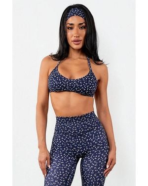 Vitaly Cloud Ii Micro Halter Sports Bra - Blue