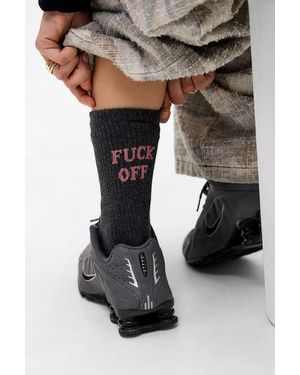 Out From Under Live Laugh F*ck Off Socks - Black