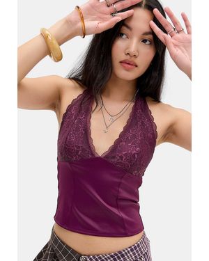 Kimchi Blue Luna Halter Top - Purple
