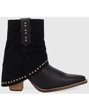 Dingo Off The Cuff Leather Bootie - Black