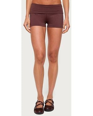 Edikted Ambar Contrast Stripe Shorts - Red