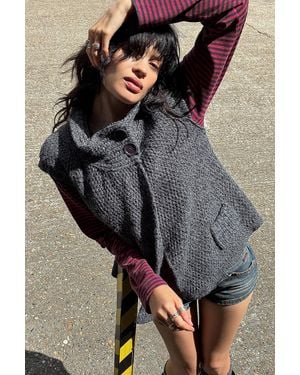 Urban Outfitters Uo Pea Coat - Grey
