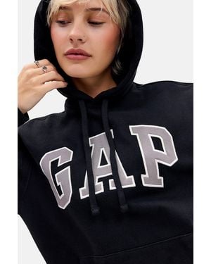 Gap True Black Arch Logo Hoodie