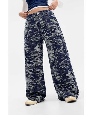 BDG Jaya Camo Denim Jeans - Blue