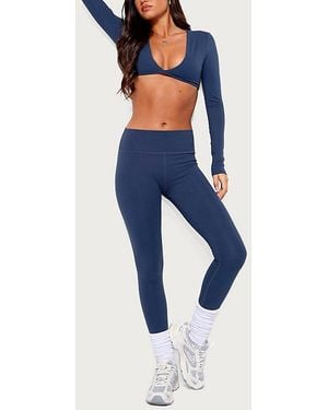 Edikted Faery High Rise Leggings - Blue