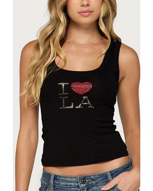 Edikted I Heart La Tank Top - Black