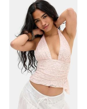 Motel Prilla Lace Top - Pink