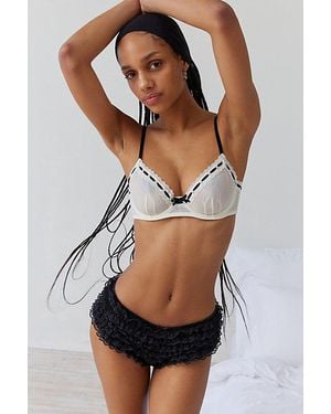 Out From Under Sia Mesh Underwire Bra - Black