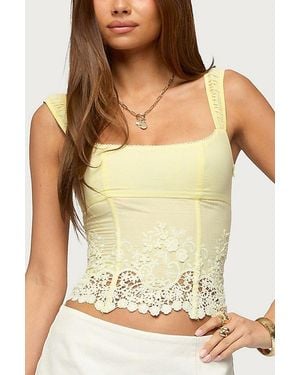 Edikted Jana Lacey Ruched Strap Corset - Multicolor