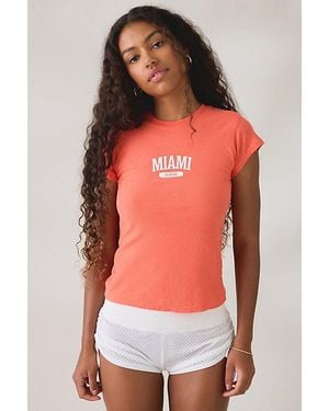 BDG Local Graphic Short Sleeve Spill The Tee - Red