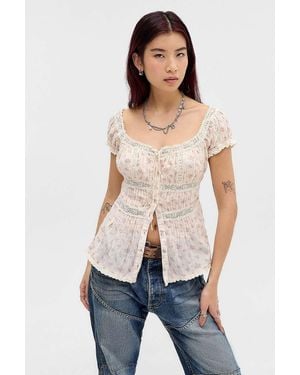 Kimchi Blue Faye Blouse - Pink