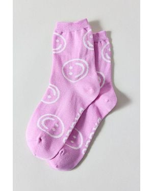 BAGGU Happy Crew Socks - Pink