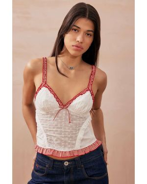 Kimchi Blue Uma Gingham Cami - White