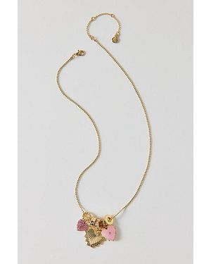 BaubleBar Heart Charm Necklace - White