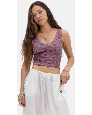 Out From Under Tammy Seamless Easy V Cami - Purple