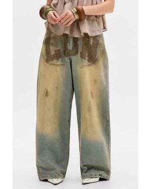 Jaded London Ldn Mud Colossus Jeans - Natural