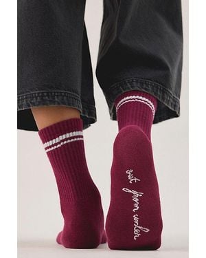 Out From Under Quinn Athletic Socks - Red