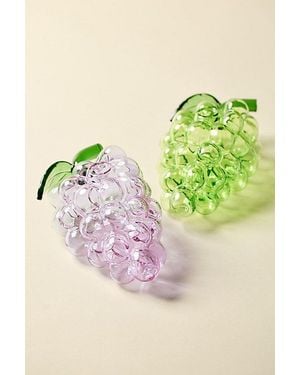 Edie Parker Glass Grape Bunch Vessel - Purple