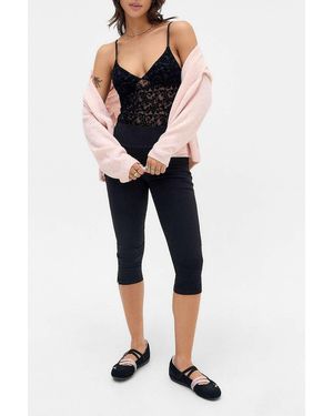 Out From Under Je T'aime Flocked Bodysuit - Blue