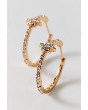 BaubleBar Astra Celestial Hoop Earrrings - Metallic