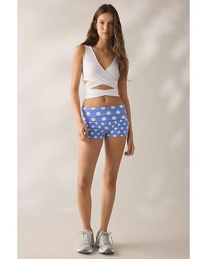 Out From Under Bec Foldover Shorts - Blue