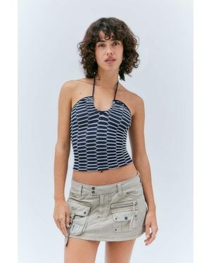 BDG Julia Y2k Cargo Mini Skirt - Blue