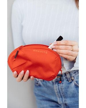 Brevite Recycled Small Travel Pouch - Orange