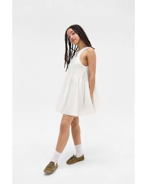 Urban Outfitters Uo Lucia Trapeze Mini Dress - White