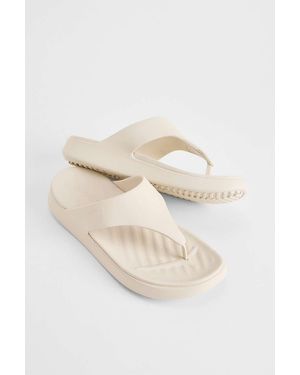 Crocs™ Frappe Getaway Platform Flip Flops - White