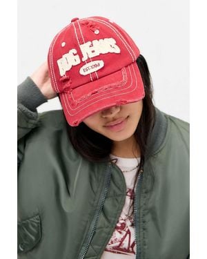 BDG Appliqué Trucker Cap - Red
