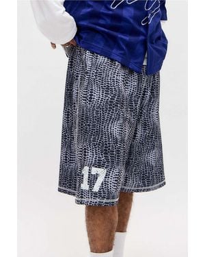 iets frans... Sports Airtex Snake Shorts - Blue