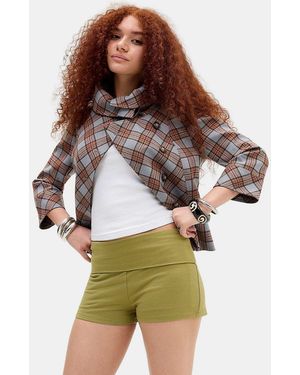 Out From Under Bec Foldover Shorts - Green