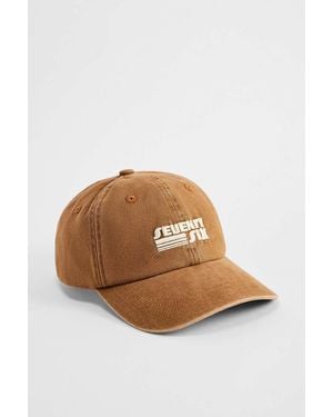 Urban Outfitters Uo Seventy Six Embroidered Cap - Brown