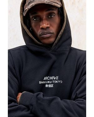 Urban Outfitters Uo Pink Archive Ombre Hoodie - Black