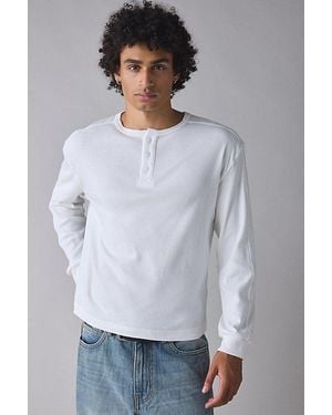 Standard Cloth Toro Henley Long Sleeve Tee - Grey