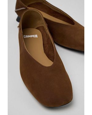 Camper Casi Myra Nubuck Ballerinas Shoe - Brown
