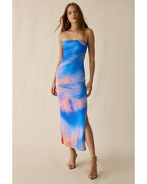 bruce springsteen devil with the blue dress on Gingham Print Sweetheart Dress Blue Gingham from KIMBERLY C exclusive –  Urbanheer main image 0