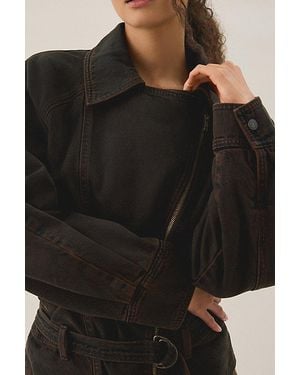 Levi's '80S Oversized Denim Bomber Jacket - Black