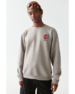 The North Face Gear Up Get Out Graphic Relaxed Fit Crewneck Sweatshirt - Gray