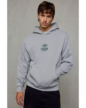 Mitchell & Ness Nfl Core Essentials Fleece Hoodie Sweatshirt - Gray