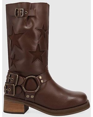 Dingo Blacklist Star Leather Boot - Brown